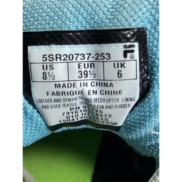 Fila Womens Memory Stir Up 5SR20737-253 Gray Running Shoes Sneakers Size 8.5 - Picture 8 of 8